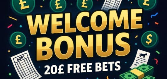 20 Pound in Free Bets: Welcome Bonus & Free Bet Offer
