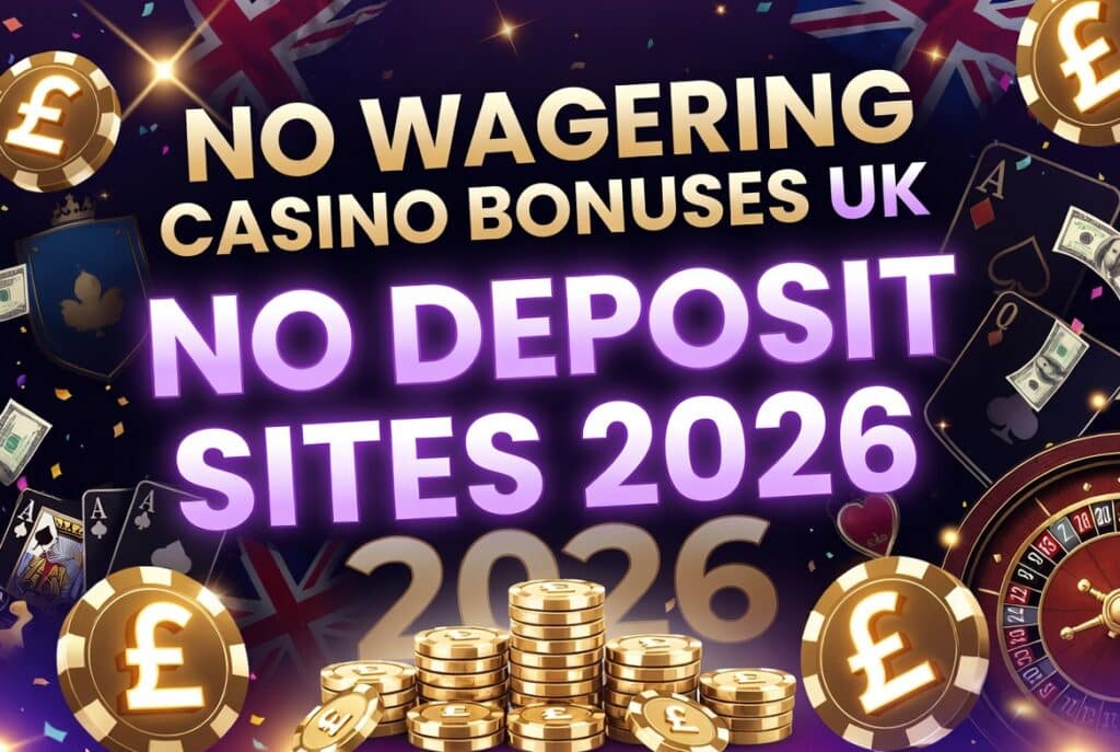 No Wagering Casino Bonuses UK No Deposit Sites 2026