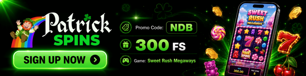 Patrick Spins Bonus Code 