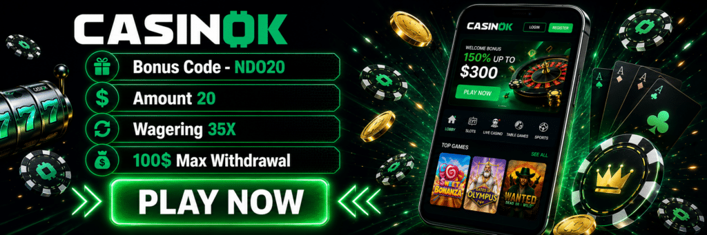 casinok ndo20 promo code