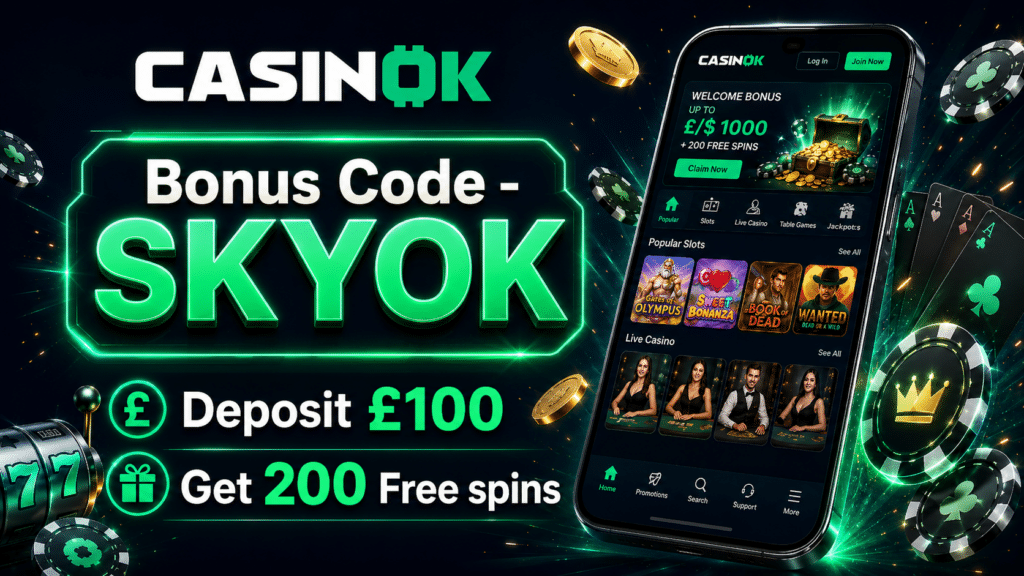 Bonus Code SKYOK' with deposit